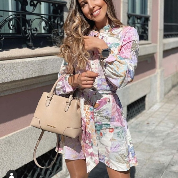 LAST ONE! 🎉 GORGEOUS ZARA NWT Linen Floral Print Mini Dress BLOGGERS FAVORITE! - Picture 13 of 16